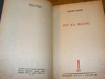 mikrofon bluetooth: Put ka okeanu Leonid LeonovNolit, 1957. Mek povez, 542 straneStanje — 2