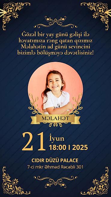 any inboxing: Məhsul: Fərdi Ad Günü Dəvətnamə Dizaynı və Hazırlanması Təsvir: - Hər — 2