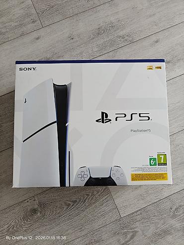 PS5 (Sony PlayStation 5): PS5 SLIM 1 TB Kontakt Home dan alinib Zemaneti var Cox az istifade — 9