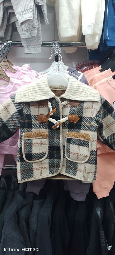 связи с переездом: Детское пальто в клетку - Теплое демисезонное пальто для детей -