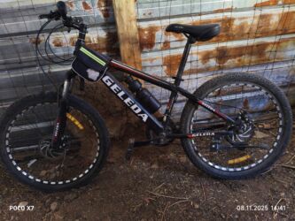 купить шипованную резину: Горный велосипед, Geleda, Рама M (156 - 178 см), Сталь, Б/у