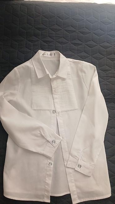 Ağ klassik köynək – uşaq/yeniyetmə üçün - Stil: smokinq üslubunda
