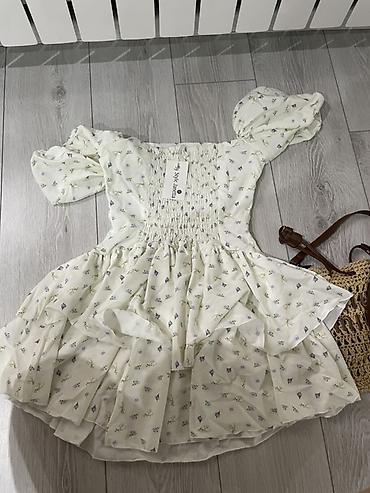 смоке: Повседневное платье, Лето, Короткая модель, S, L, XL — 2