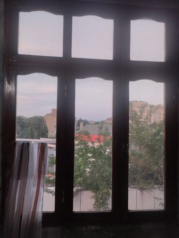 taxda şalban: Трехстворчатое Деревянное окно 120х150 см, Б/у, Бесплатная установка