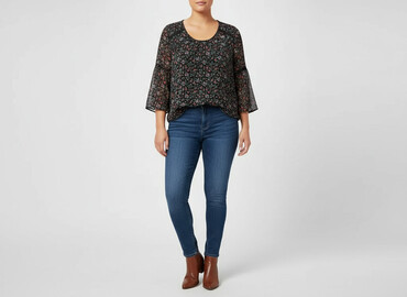 mohito bluzka z dekoltem v: Women's blouse, size 2XL