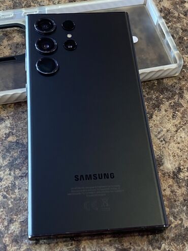 бу телфоны: Samsung Galaxy S23 Ultra, Колдонулган, 256 ГБ, түсү - Кара