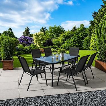 platneni ormar: Baštenska garnitura set 6 stolica + sto Bali 24-SA01802 Šifra — 1