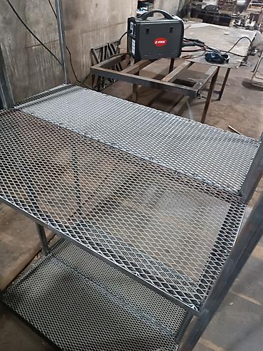 rəfləri: Metall künc rəfi – 5 mərtəbəli - Material: polad profil karkas — 7