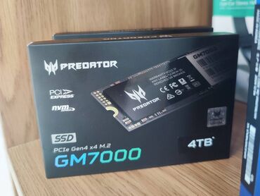 Masaüstü kompüterlər və iş stansiyaları: Daxili SSD disk Acer, 4 TB, M.2, Yeni