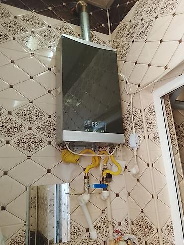 narda limitsiz internet: Qazla işləyən divar tipli su qızdırıcısı (geyzer) - Şüşə ön panel — 1