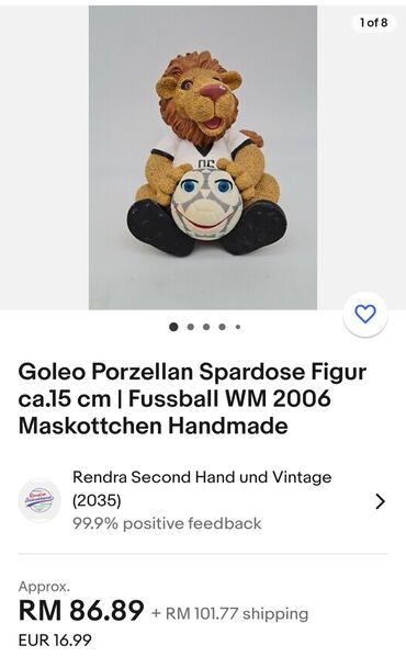 Ostali kućni dekor: Figura,sparkasa,nova Svetsko prvenstvo u fudbalu. Nemacka — 17