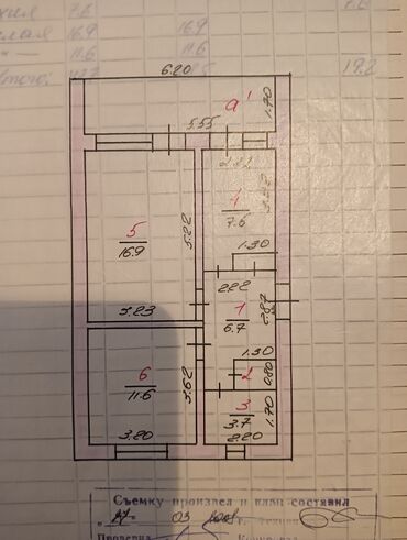 продается квартира джалал абад: 2 комнаты, 44 м², 105 серия, 1 этаж, Старый ремонт