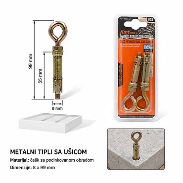 KMT Gvozdena novi materijal tipl vijak sa okom 9368723 Metalni tipl