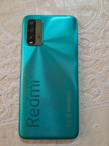 redmi telefonlar: Xiaomi Redmi 9T, rəng - Yaşıl, 
 Barmaq izi