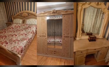 iwlenmiw tek kravat: 2 односпальные кровати, Шкаф, Трюмо, Б/у