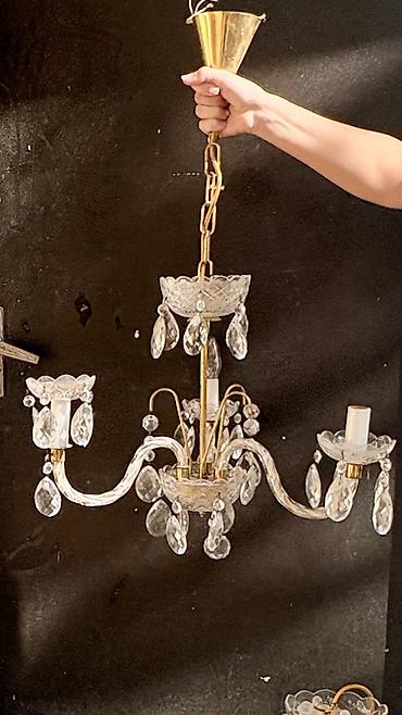 lüsdurlar: Çılçıraq, 3 lampa, Şüşə — 1
