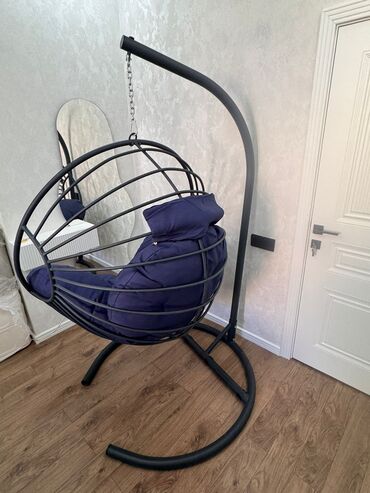 Qamaklar: Asma yellencək kreslo Yenidir, istifadə olunmayıb.Ölçüləri evimə uyğun — 4