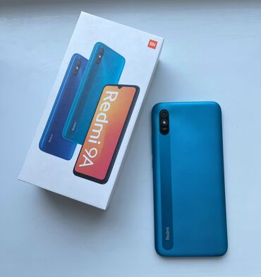 чехлы на редми нот 10: Redmi, Redmi 9A, Колдонулган, 32 ГБ, түсү - Көгүлтүр, 2 SIM