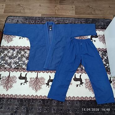 nike tech fleec: Кимоно (дзюдо/дзю‑дзюцу) синего цвета — комплект куртка + штаны — 6