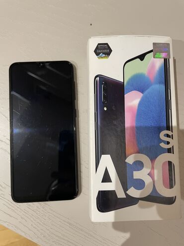 samsung a30s ekran qiymeti: Samsung A30s, 32 GB, rəng - Qara, Sensor, Barmaq izi, İki sim kartlı