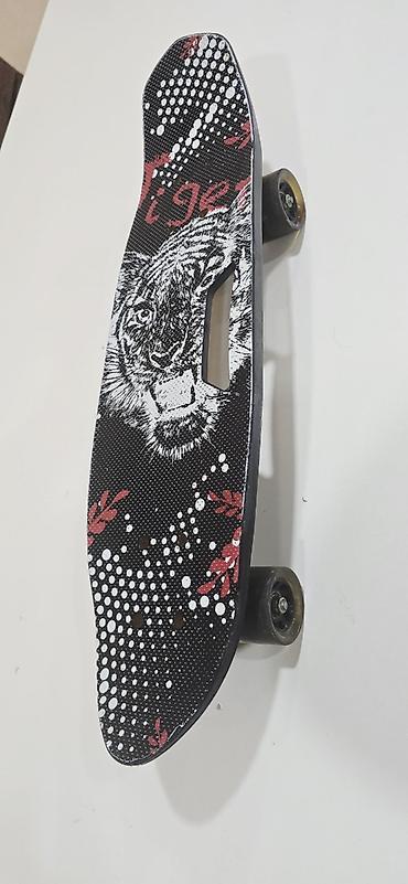 daş val: Skateboard (qrafik “Tiger” dizaynlı) - Gövdə: Qara rəngli lövhə — 5