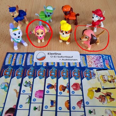 oyuncaq şəkilləri: Salam Alıram, Kinder paw patrol seriyasından şəkildə göstərilən 2