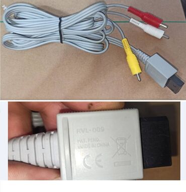 Аксессуары для консолей: Кабель RCA для консоли Nintendo Wii (RVL-009) кабель рабочий, три дня