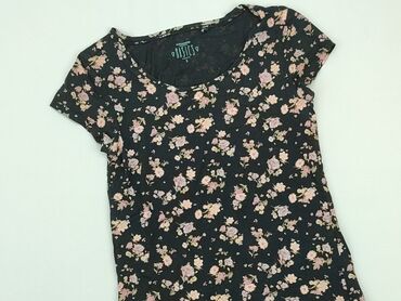 bluzki w różowe kwiaty: T-shirt, S (EU 36), condition - Very good