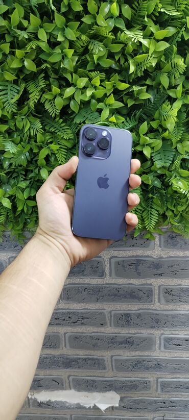 Apple iPhone: IPhone 14 Pro, 128 GB, Deep Purple, Face ID