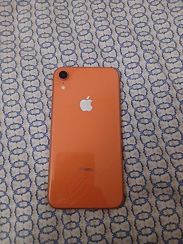 дисплей iphone xr: IPhone XR, оранжевый (Coral) Все работает, задняя крышка треснута не — 1