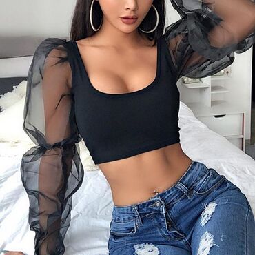 Bluze: Bluze vise modela sa elastinom. Crna,bela,crvena,svetlo — 9