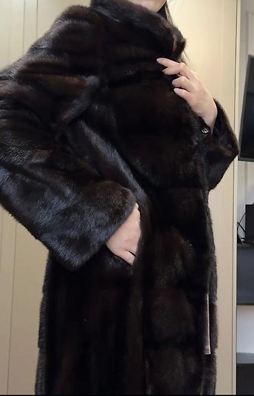 Личные вещи: Шуба, Норка, По колено, M — 6