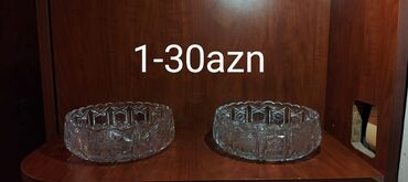 Digər dəstlər və servizlər: Bohema üslubunda şüşə/kristal qab-qacaq dəsti - Kase: dairəvi naxışlı — 1