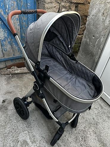 Gəzinti arabaları: Kidilo markalı boz rəngli uşaq arabası. Işlenib. - Brend: Kidilo - — 1