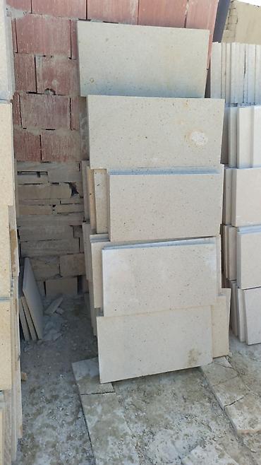 das stekan: Daş üzlük və pillədaş panelləri - Material: təbii daş (bej-açıq qum — 1