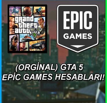 Digər oyun və konsollar: Gta 5 Epic Games hesabı satılır. Hesabda heç oynanılmayıb. Sosial Club