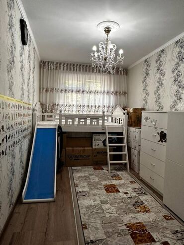 3 комнатная квартира 104 серии бишкек: 3 комнаты, 58 м², 104 серия, 1 этаж, Евроремонт