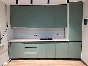 Кухонные гарнитуры: Кухонный гарнитур, Новый, цвет - Серый, МДФ, Бесплатная доставка — 47