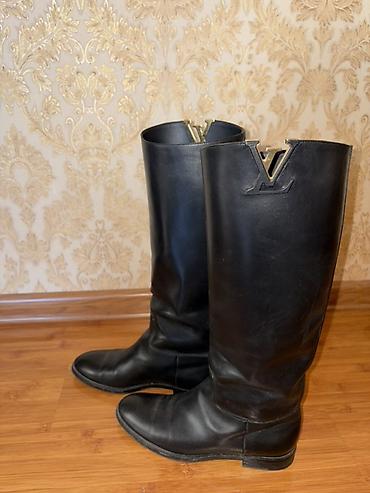 резиновой отук: Сапоги, 36, Louis Vuitton, Б/у, цвет - Черный — 3