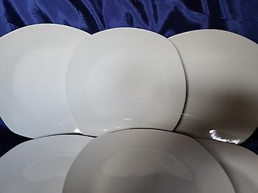 pivski set cena: Tanjiri novi,vintaz Van Well porcelan Nemacka. Desertni tanjiri — 6