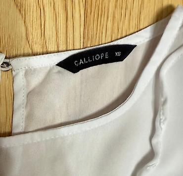 kohnə kravat: Ağ rəngli qadın bluzası – CALLIOPE - Model: çiyinləri açıq — 6