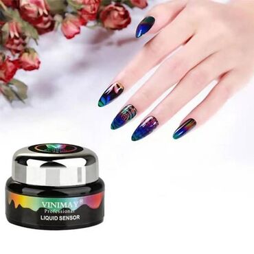 косметика магазин: Меняющий цвет Лак для ногтей Блеск термальная термохромная жидкость