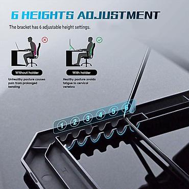 ventilator tap az: M-LID H5 RGB Laptop Soyuducu Stend | 6 Fan | 3 Sürət | 2000 RPM M-LID — 8