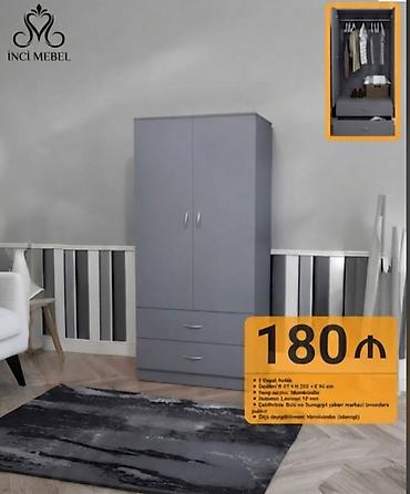 Dolablar: Yeni, 2 qapılı, Siyirməli, Boz, Açılan, Düz dolab — 1