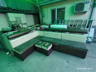 тк табылга мягкая мебель бишкек киргизия: Бурчу бар диван, Сактоочу ящиги менен, Эки орундук, Булгаары