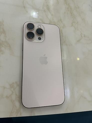 electronics iphone: IPhone 16 Pro Max, 256 GB, Desert Titanium, Simsiz şarj, Face ID — 1
