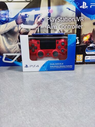 joystik: Playstation 4 dualshock red. Originaldır, yenidir. - Sahil və