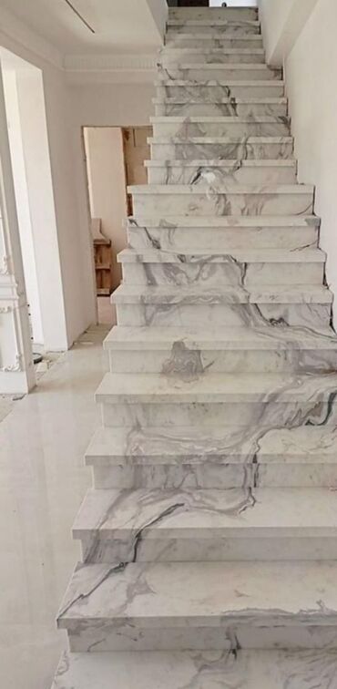 Mərmər: Mərmər pilləkənlər və üzlüklər – dizayn və montaj - Təbii mərmərdən — 10