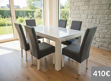 Stilske garniture: Trpezarijski setovi – više modela - Set 1 (prikaz 1 i 4) – 640€: - — 38