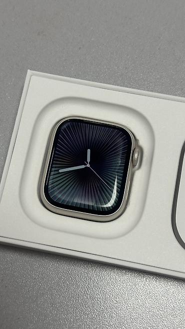 apple watch 6женские: Apple Watch Series 9, 41 мм, Starlight (бежевый), АКБ 100% Продаю — 3